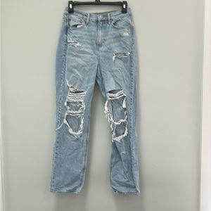 Light wash ripped jeans